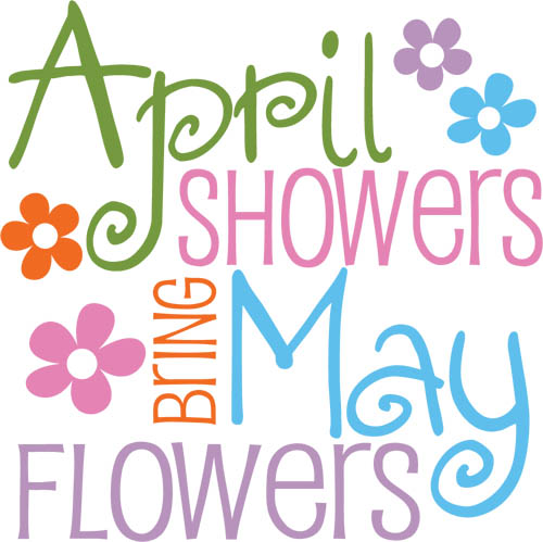 April showers bring may fllowers graphic